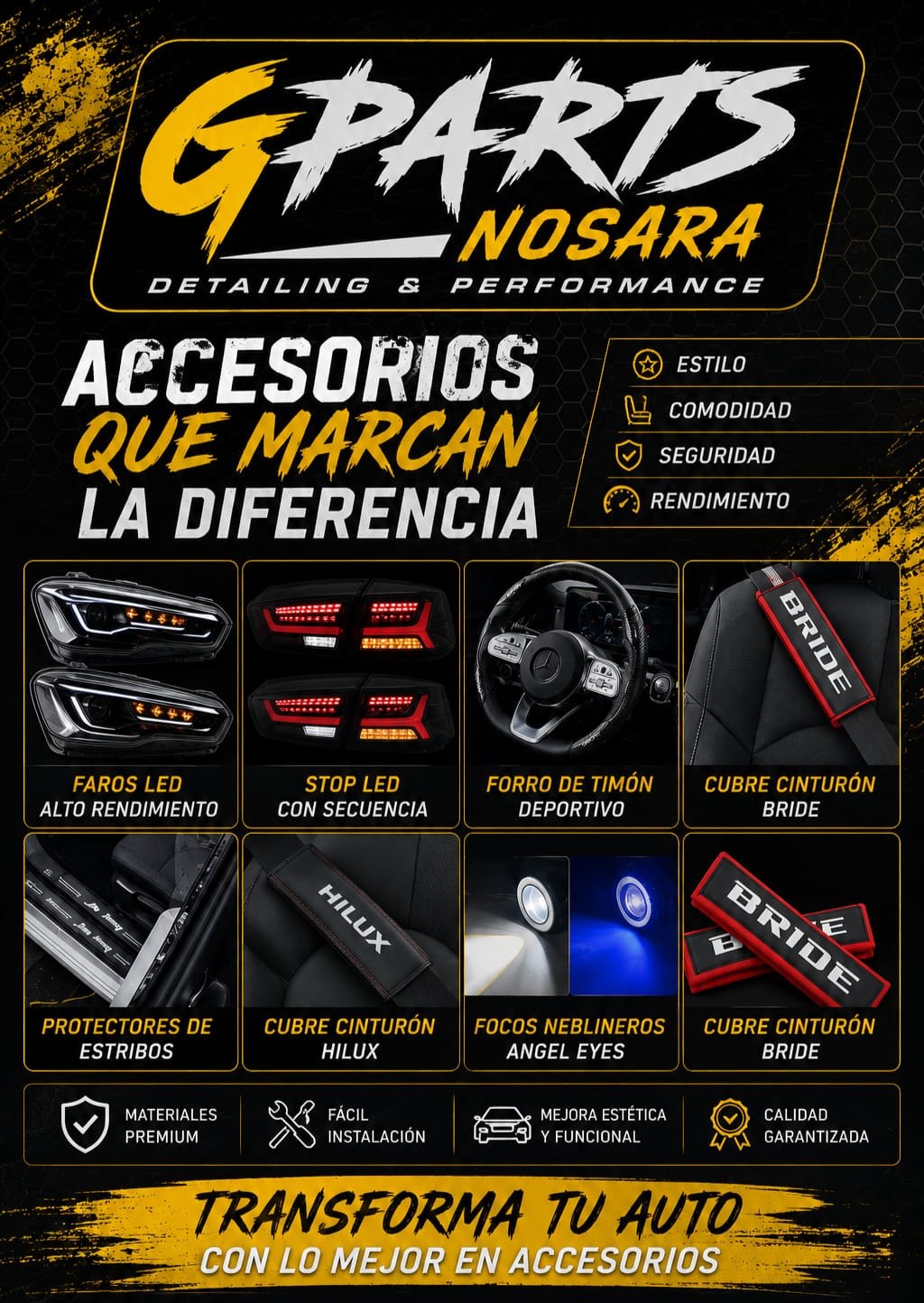 Accesorios GParts Nosara